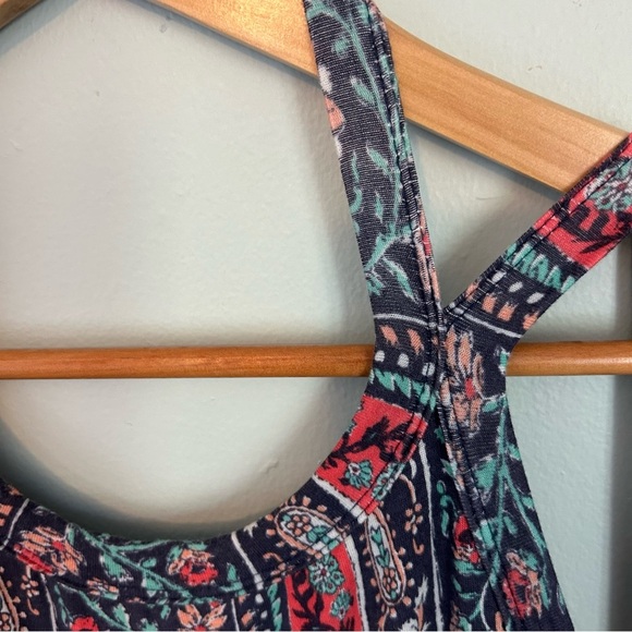 Lulus Kiss the Sky Navy Blue Print Midi Dress. Size XS. - Picture 7 of 12